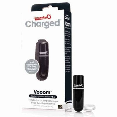 The Screaming O - Charged Vooom Rechargeable Bullet Vibe Black