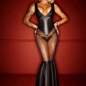 Noir Handmade Long mermaid dress