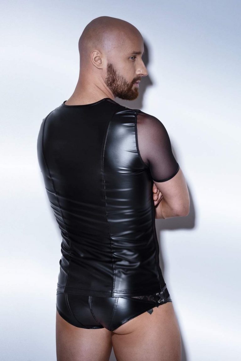Noir Handmade Tulle T-Shirt wetlook back
