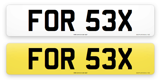FOR 53X Numberplate for sale at Cloud Climax