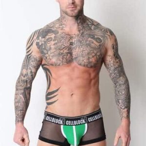 Dark Room Jock Trunk - Green - S [D]