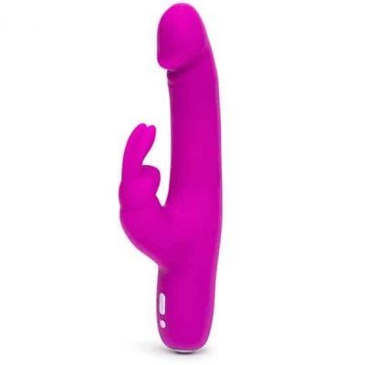 Happy Rabbit - Slimline Realistic USB Rechargeable Rabbit Vibrator Purple