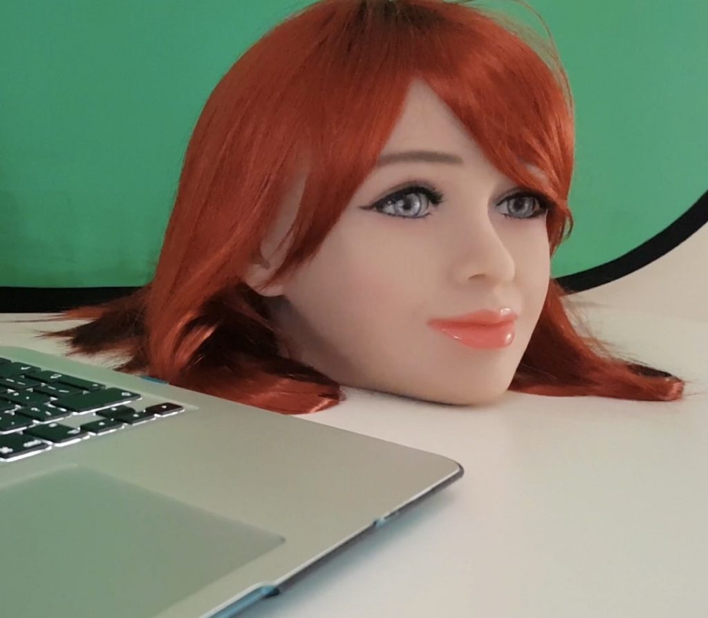 Emma the AI Robot Head Only with Stand and Management System
