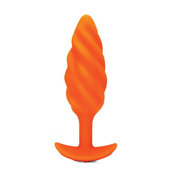 B-Vibe - Texture Plug Swirl Orange