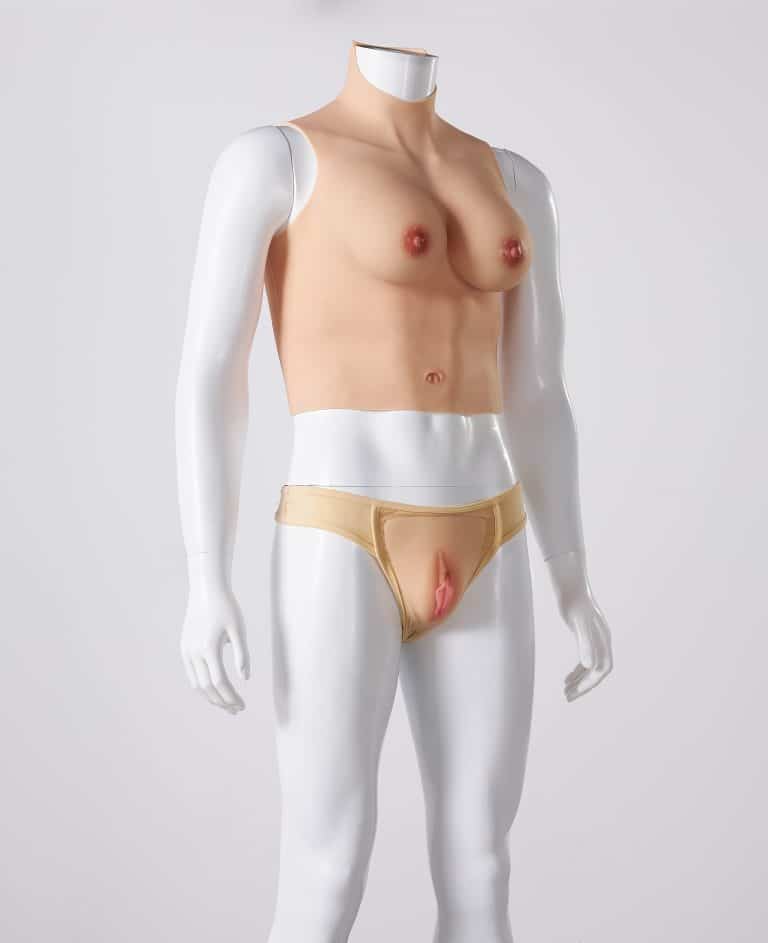Be You Silicone Prosthetic Vagina Thong & Breasts Set