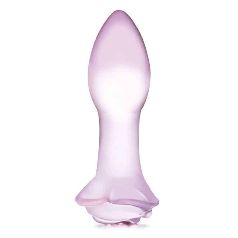 glas-157_glas-five-inch-rosebud-glass-butt-plug-clear-pink-01_2000x2000