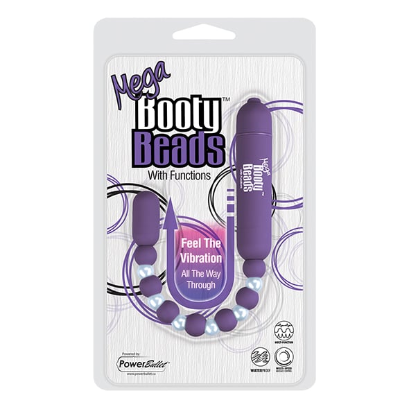 PowerBullet - Mega Booty Beads with 7 Functions Violet