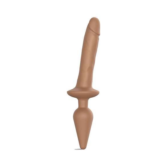 Strap-On-Me - Switch  Plug-in Realistic Dildo Caramel L