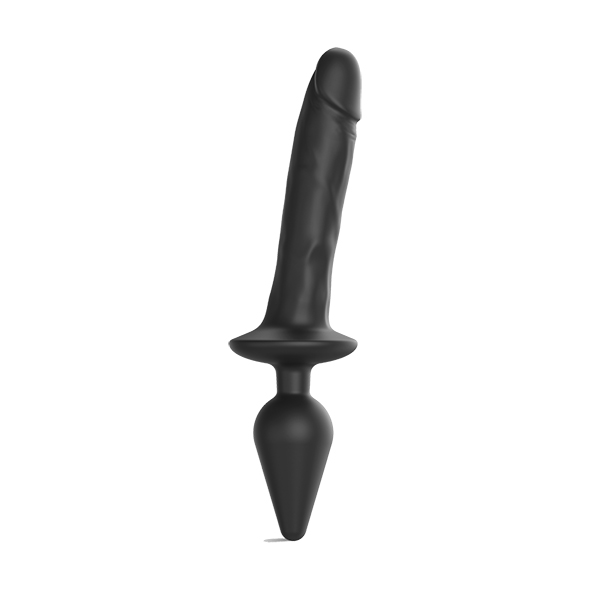 Strap-On-Me - Switch Plug-in Realistic Dildo Black S