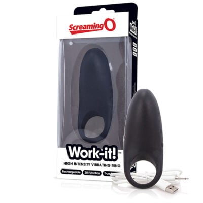 The Screaming O - Work-it! Vibrating Ring Black