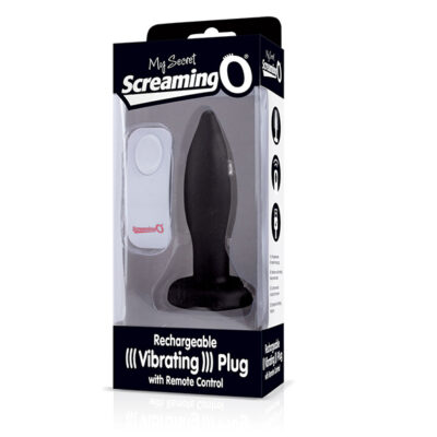 The Screaming O - Vibrating Plug Black