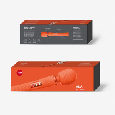 Fun Factory - Vim Weighted Rumble Wand Sunrise Orange