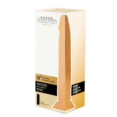 8 cm Silicone Bendable Dual Density Dildo Vanilla