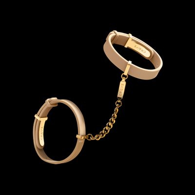 Crave - ID Cuffs - Beige/18kt Gold Plated