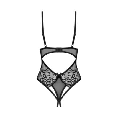 Obsessive - Blomentis crotchless teddy Black XS/S