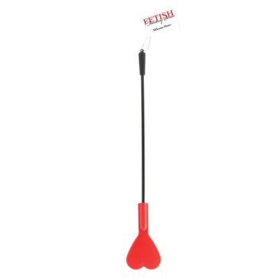 Fetish Fantasy Series Silicone Heart Flapper - Red/Black