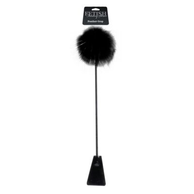 Fetish Fantasy Series Limited Edition Feather Crop - Black