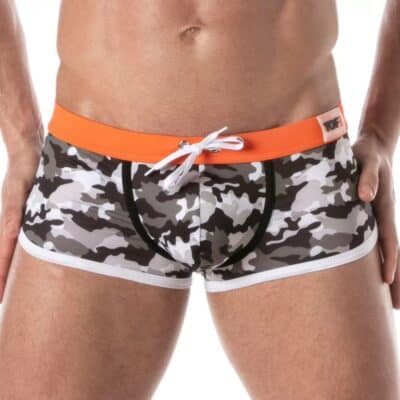 Iconic Swim Trunks - Grey Camouflage - Size : XL