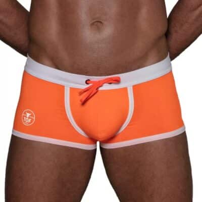 Neon Swim Trunks Orange - Size : XXL