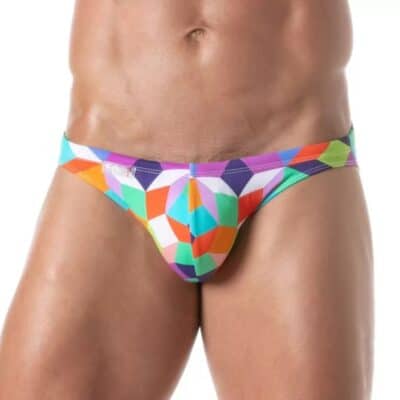 Print Swim Mini Briefs Purple - Size : XL