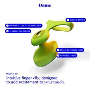 Dame - Fin 2.0 Finger Vibrator Citrus