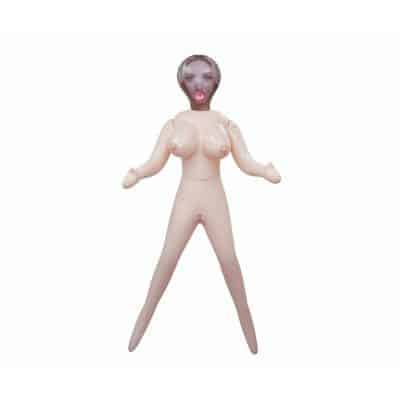 Hussy Standing Pose PVC Inflatable Love Doll With 3 Tempting Love Holes Blonde
