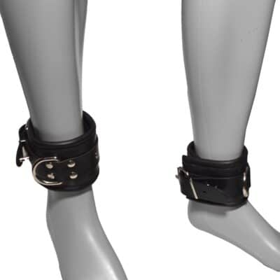 Prowler RED Leather Lockable Ankle Restraints SM