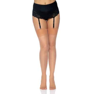 Sheer Backseam Stockings Tan OS