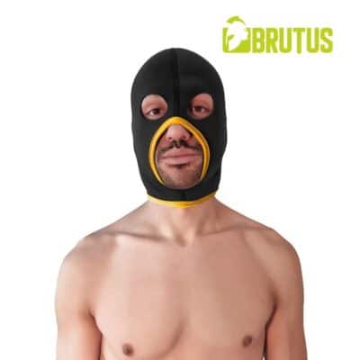 BRUTUS Neoprene Face Fucker Hood Black / Yellow