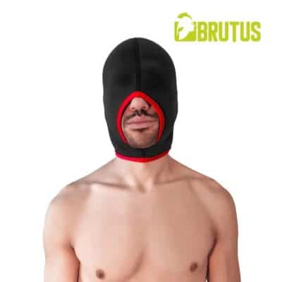 BRUTUS Blind Neoprene Face Fucker Hood Black / Red