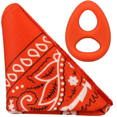 ROCK SOLID- The Code - Silicone C-RING with Bandana Orange Black