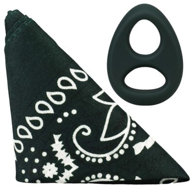 ROCK SOLID- The Code - Silicone C-RING with Bandana Hunter Green Black