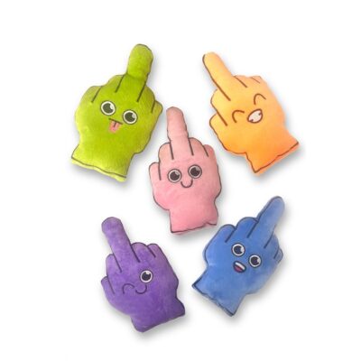 Bag Of Fucks I Have To Give Plushy Pillow With 5 Fingers