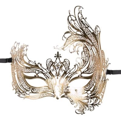Easytoys Fetish - Metal Mask Gold