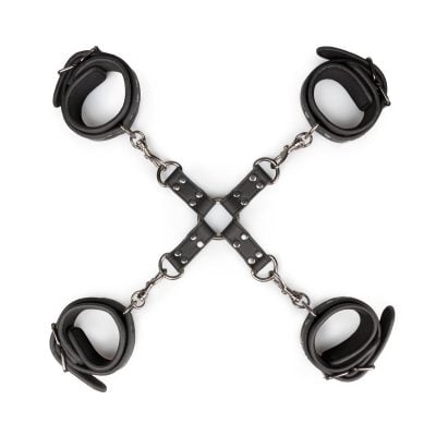 Easytoys Fetish - Hogtie With Hand and Anklecuffs - Black