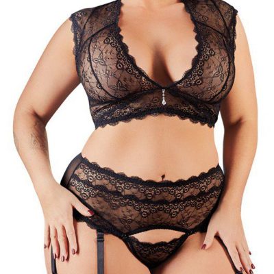 Lace Suspender Set