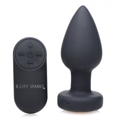 Booty Sparks - Vibrating LED Light Butt Plug - Medium