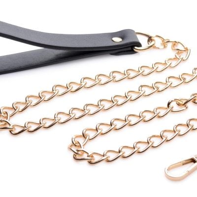 Luxury Leash - Black/Gold