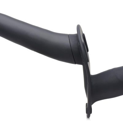 Power Pegger Double Strap-On Vibrator - Black