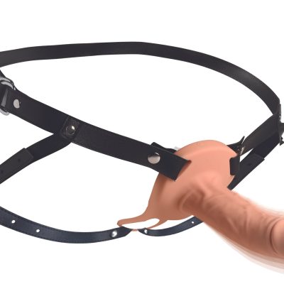 Realistic Vibrating Silicone Penis Sheath - Beige