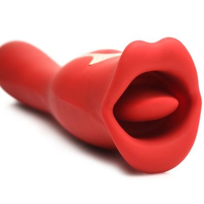 Lickgasm Kiss + Double-sided Kiss Vibrator - Red