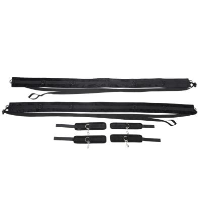 SPORTSHEETS – No Matter Where Bondage Restraint System – Black