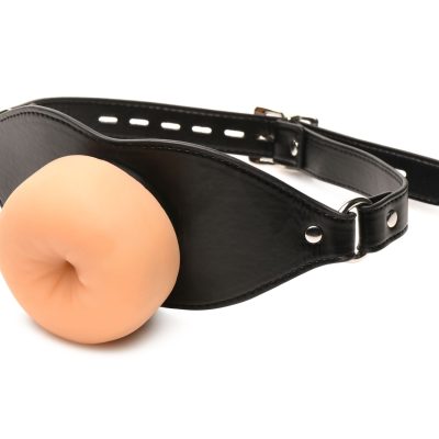 XR Brands - Ass Face Mouth Gag - Beige