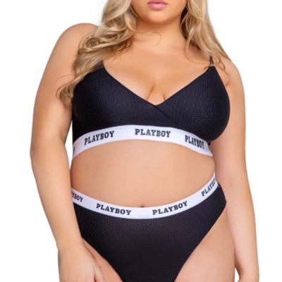 Playboy Lingerie - Lifestyle 2-Piece Set Curvy - Black