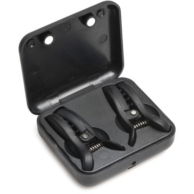 XR Brands - Dark Grip Vibrating Nipple Clamps - Black