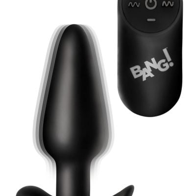 BANG! - Vibrating Butt Plug with Remote Control - Black