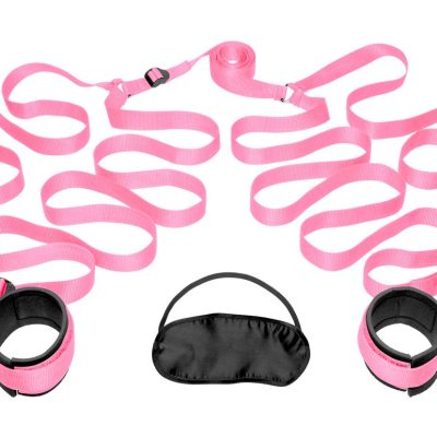 FRISKY - Bedroom Restraint Kit Bed Cuffs - Pink