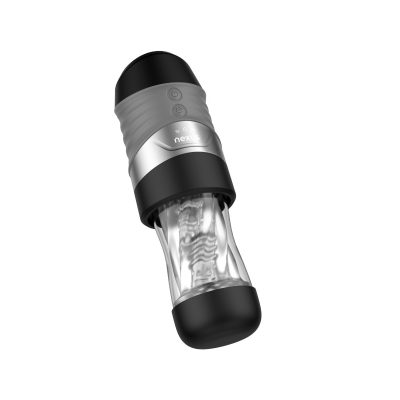Nexus – Alpha Surge Masturbator with Rotation & Suction – Black