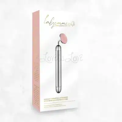 La Gemmes Elegant Vibrating Massager Rose Quartz In UK Stock