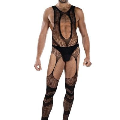 WEB OF LUST FISHNET OPEN-CROTCH BODYSTOCKING-O/S